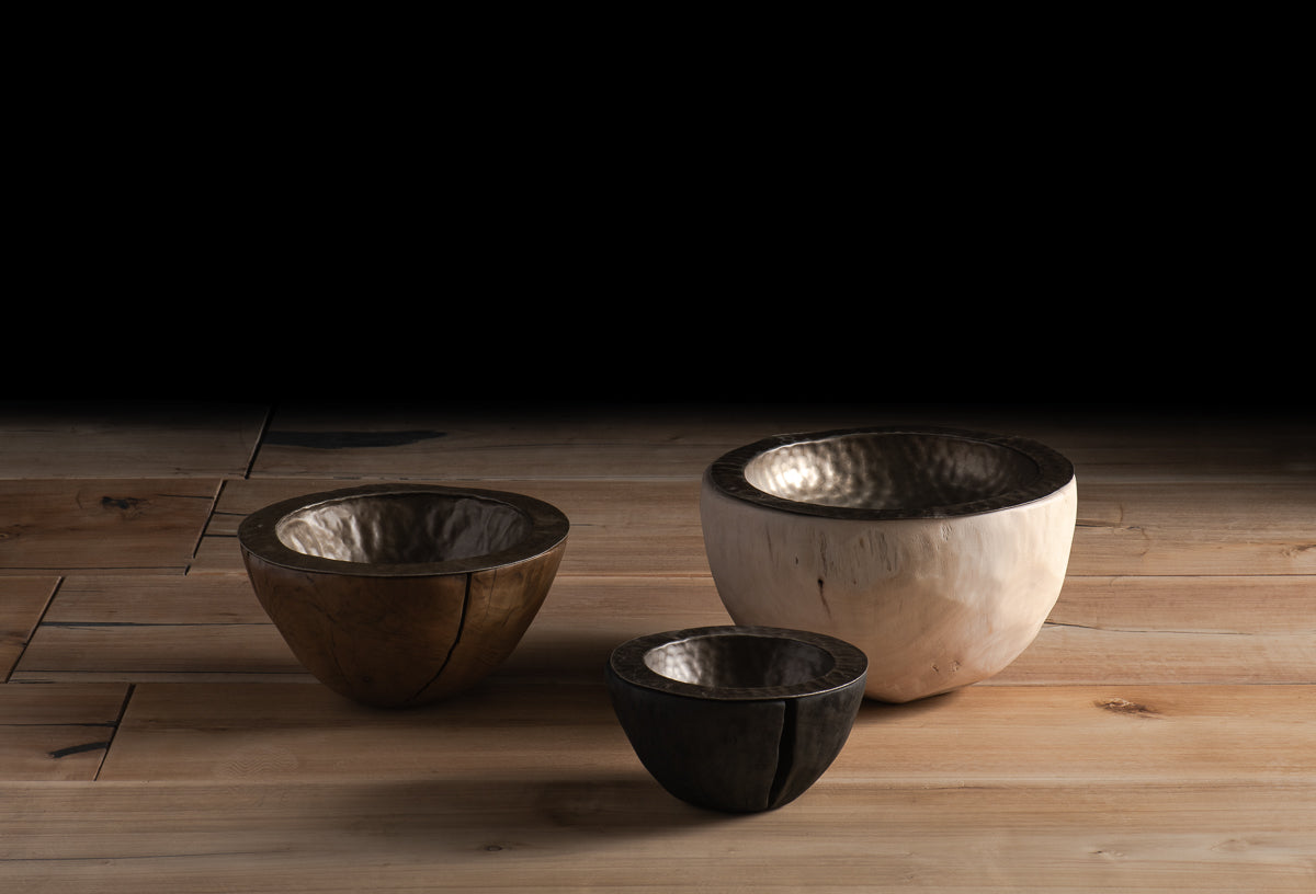 Valentina Wood Metal Bowl