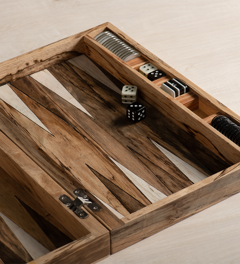 Backgammon Spalted White