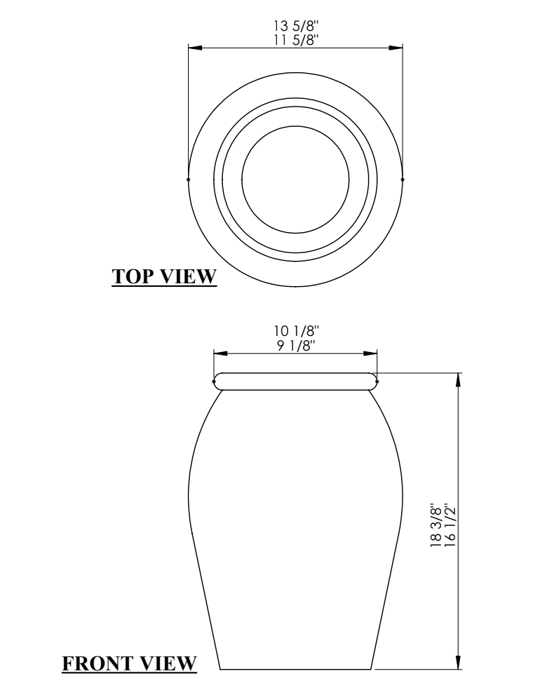 Arlington Vase A Reclaimed Wood