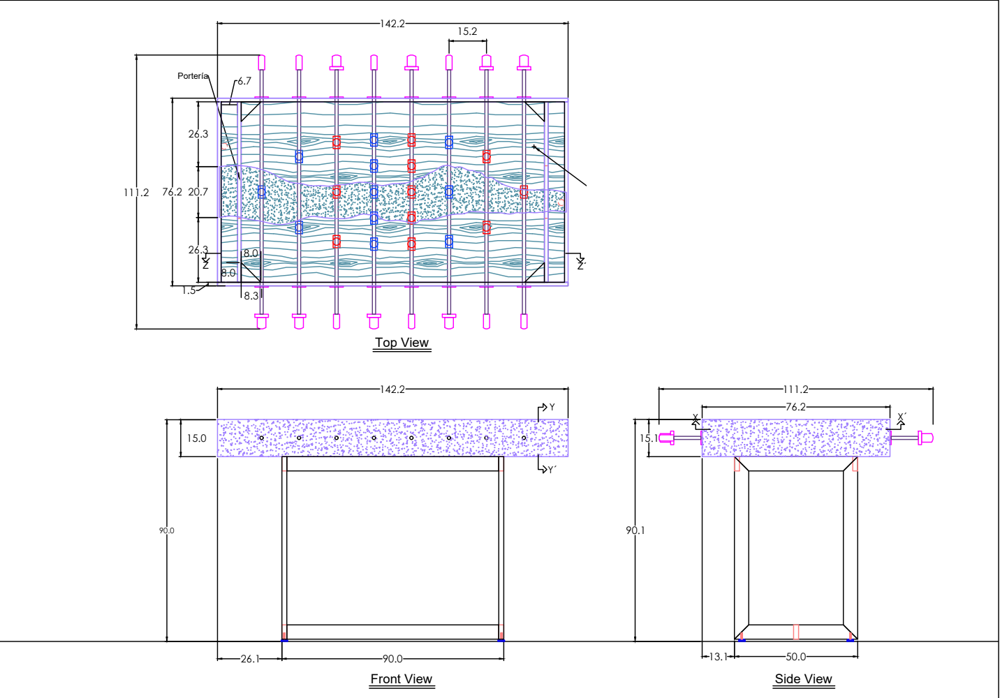 Foosball Art Oyster Table