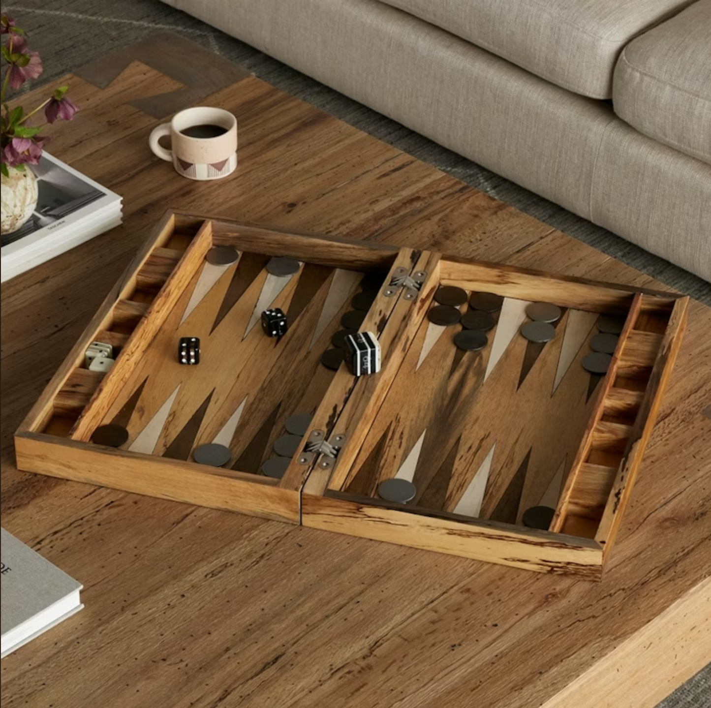 Backgammon Spalted White